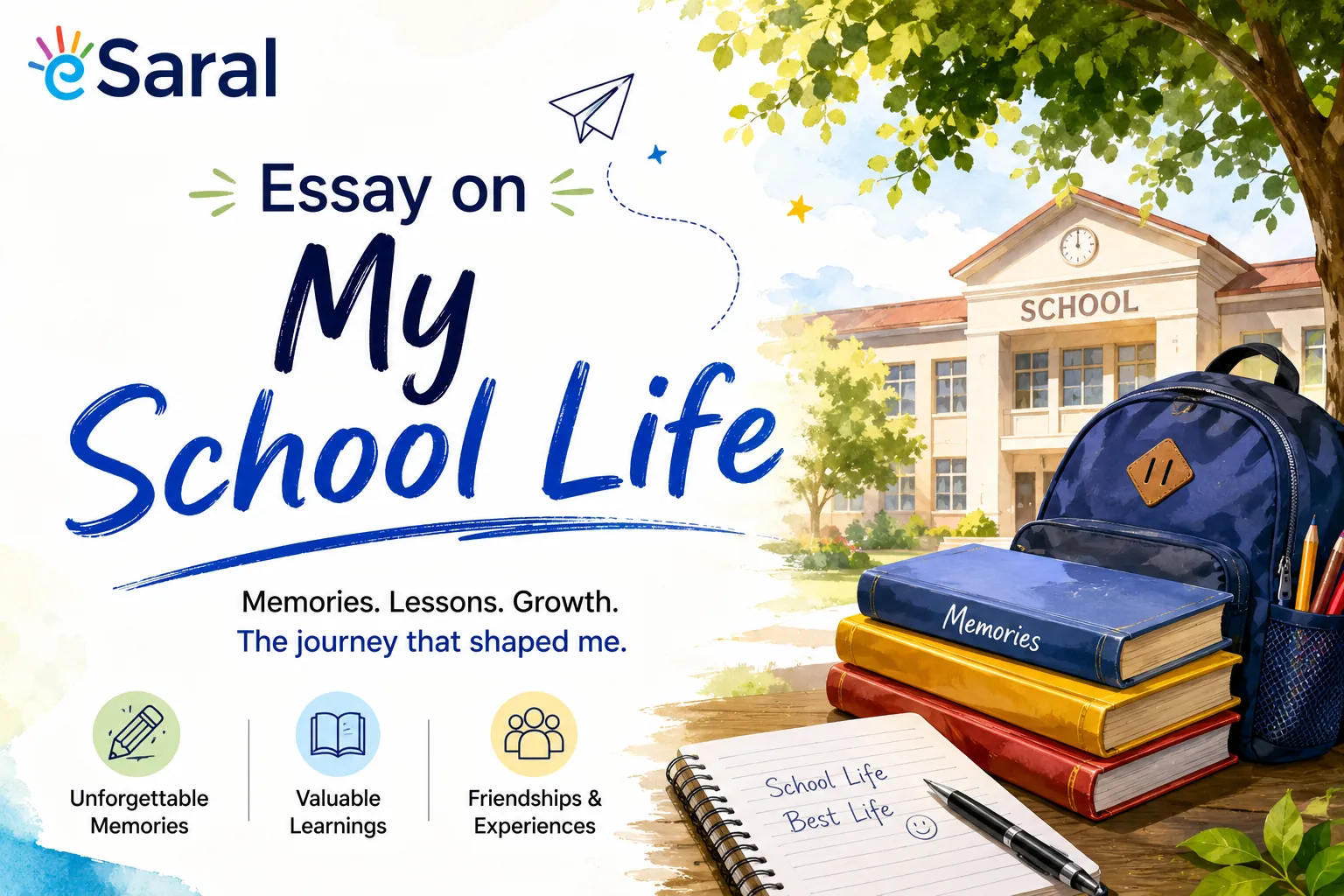 Essay on My School Life – 100 to 500 Words for Students (All Classes)